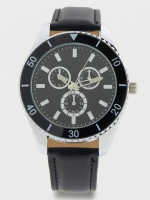Zegarek chronograficzny Pier One czarny