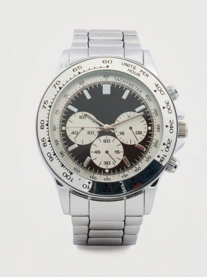 Zegarek chronograficzny Pier One srebrny