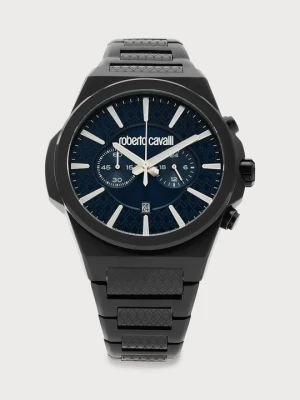 Zegarek chronograficzny Roberto Cavalli czarny