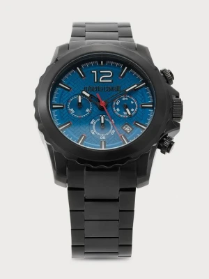 Zegarek chronograficzny Roberto Cavalli czarny