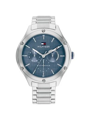 Zegarek chronograficzny Tommy Hilfiger srebrny