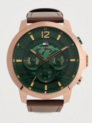 Zegarek chronograficzny Tommy Hilfiger brązowy