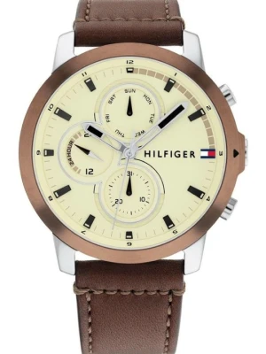 Zegarek chronograficzny Tommy Hilfiger brązowy