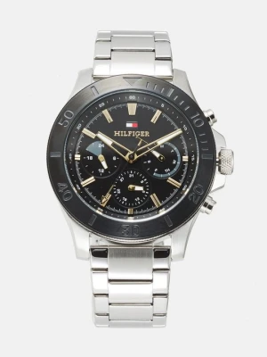 Zegarek chronograficzny Tommy Hilfiger srebrny