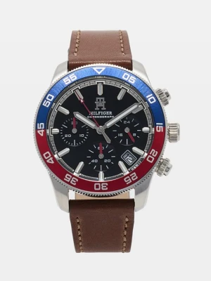 Zegarek chronograficzny Tommy Hilfiger srebrny