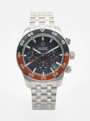 Zegarek chronograficzny Tommy Hilfiger srebrny