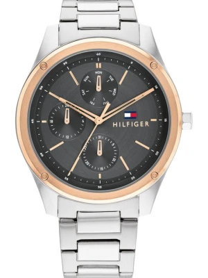 Zegarek chronograficzny Tommy Hilfiger srebrny
