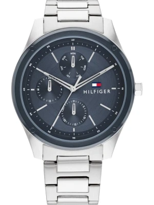 Zegarek chronograficzny Tommy Hilfiger srebrny