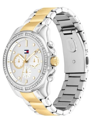 Zegarek chronograficzny Tommy Hilfiger srebrny