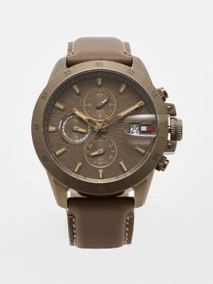 Zegarek chronograficzny Tommy Hilfiger zielony