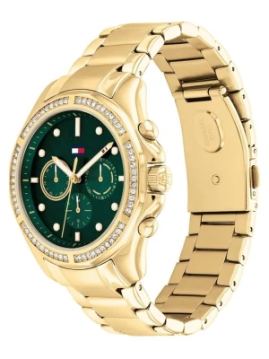 Zegarek chronograficzny Tommy Hilfiger złoty