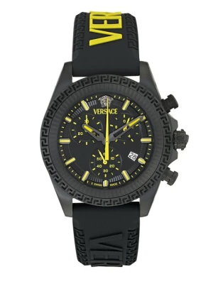 Zegarek chronograficzny Versace czarny