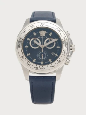 Zegarek chronograficzny Versace niebieski