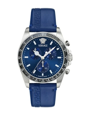 Zegarek chronograficzny Versace niebieski