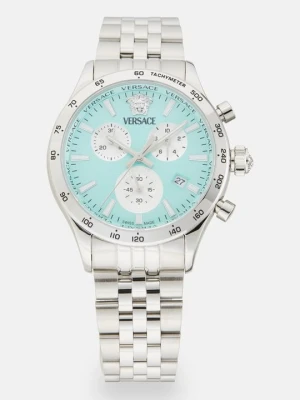 Zegarek chronograficzny Versace srebrny
