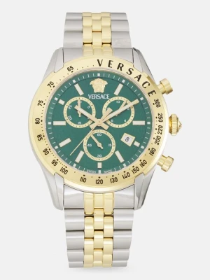 Zegarek chronograficzny Versace srebrny