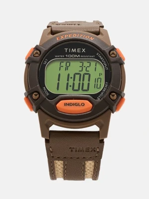 Zegarek cyfrowy Timex brązowy