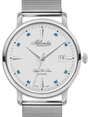 Zegarek Damski ATLANTIC Super De Luxe Blue Sapphire Edition