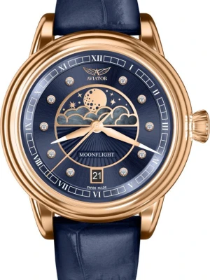 Zegarek Damski AVIATOR Douglas Moonflight Diamond Edition