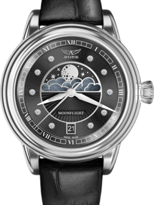 Zegarek Damski AVIATOR Moonflight Diamond Edition Douglas V.1.33.0.381.4