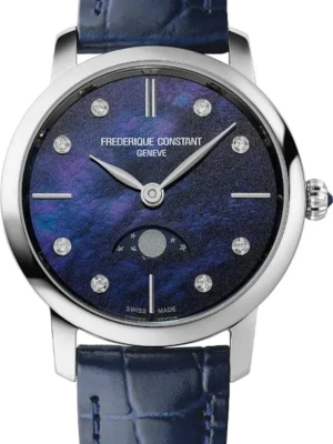 W.KRUK ZEGAREK FREDERIQUE CONSTANT CLASSICS SLIMLINE LADIES MOONPHASE