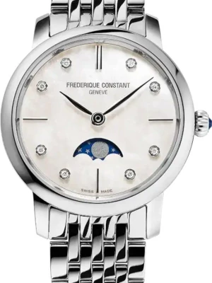 W.KRUK ZEGAREK FREDERIQUE CONSTANT CLASSICS SLIMLINE LADIES MOONPHASE
