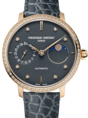 W.KRUK ZEGAREK FREDERIQUE CONSTANT CLASSICS SLIMLINE LADIES MOONPHASE