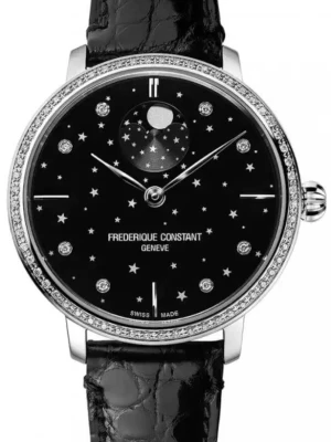 Zegarek Damski FREDERIQUE CONSTANT Manufacture Slimline Moonphase Stars