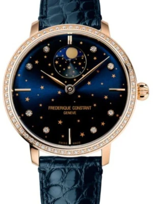 Zegarek Damski FREDERIQUE CONSTANT Manufacture Slimline Moonphase Stars