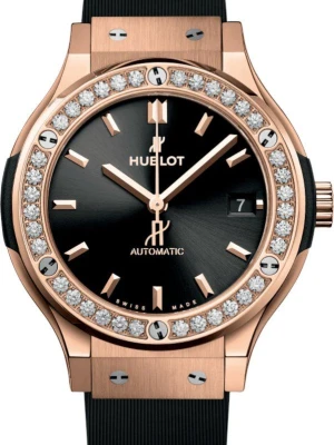 Zegarek Damski HUBLOT Classic Fusion King Gold Diamonds