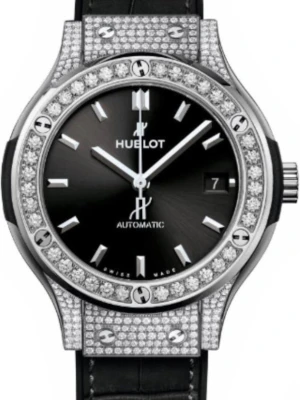 Zegarek Damski HUBLOT Titanium Pave Classic Fusion 565.NX.1470.LR.1604