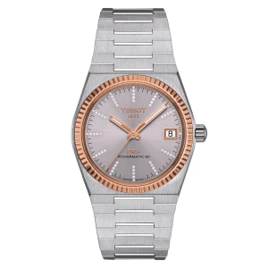 Zegarek Damski TISSOT PRX 35mm Powermatic 80 Steel & 18K Gold Bezel T-Gold T931.207.41.336.00