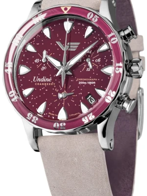 Zegarek Damski VOSTOK EUROPE Cranberry Chrono Undine VK68-515A774