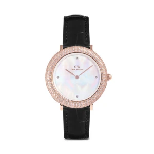 Zegarek Daniel Wellington Crystalline Bezel 32 DW00100827 Różowe złoto