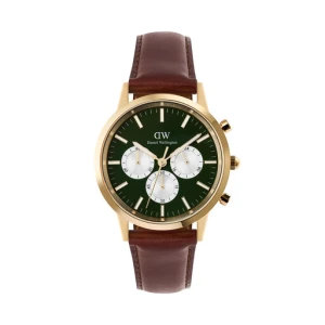 Zegarek Daniel Wellington Iconic Chronograph St Mawes Arctic Panda DW00100876 Brązowy
