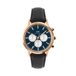 Zegarek Daniel Wellington Iconic Chronograph St Mawes Arctic Panda DW00100877 Czarny