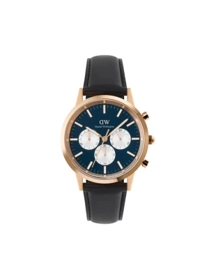 Zegarek Daniel Wellington Iconic Chronograph St Mawes Arctic Panda DW00100877 Czarny