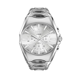 Zegarek Diesel D-Curve Chronograph DZ4694 Srebrny
