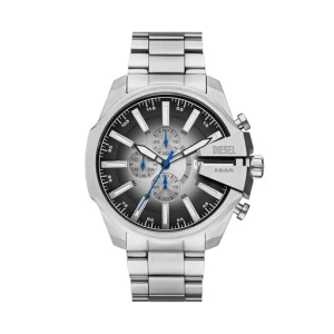 Zegarek Diesel Mega Chief Slim DZ4686 Srebrny