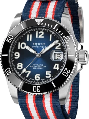 Zegarek Męski EPOS Diver Titanium Sportive 3504.131.80.36.66