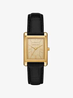 Zegarek Essex w złotym kolorze z paskiem ze skóry z fakturą łuski krokodyla Michael Kors