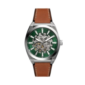 Zegarek Fossil Everett Skeleton Automatic ME3261 Zielony