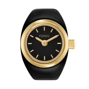 Zegarek Fossil Watch Ring ES5413 Czarny
