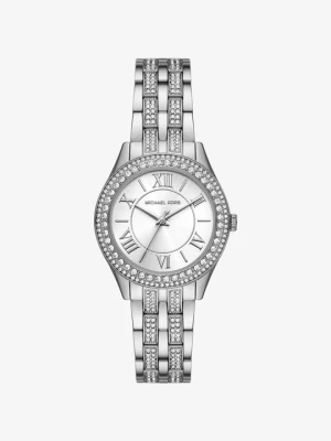 Zegarek Harlowe w stylu pavé w srebrnym kolorze Michael Kors