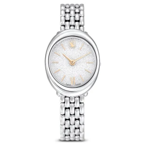 Zegarek Imber, Swiss Made, Metalowa bransoleta, W odcieniu srebra, Stal szlachetna Swarovski