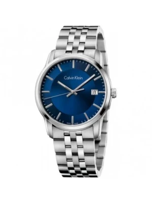 Zegarek Infinity na Kwarc - Niebieska Tarcza, Bransoleta ze Stali Nierdzewnej Calvin Klein