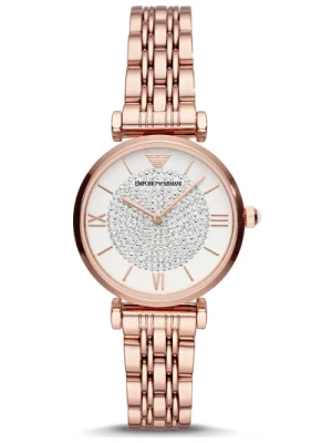 Zegarek kwarcowy Gianni T-Bar w kolorze różowego złota Emporio Armani