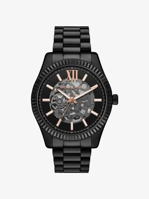 Zegarek Lexington z dużą kopertą w czarnym kolorze Michael Kors