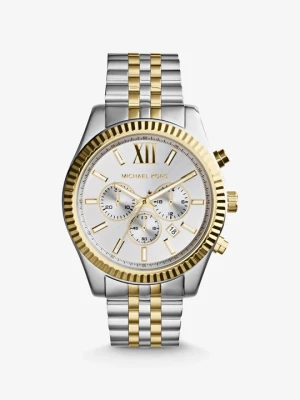 Zegarek Lexington z dużą kopertą w dwóch odcieniach Michael Kors DWA KOLORY (Srebrny)