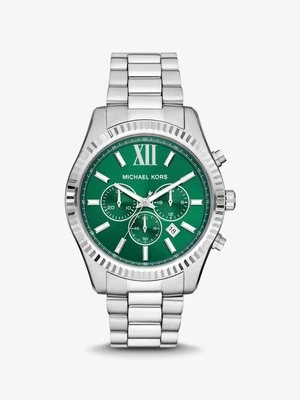 Zegarek Lexington z dużą kopertą w srebrnym kolorze Michael Kors